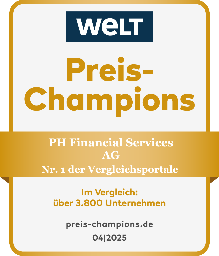 WELT Preis-Champions – Nr. 1 der Vergleichsportale – April 2025